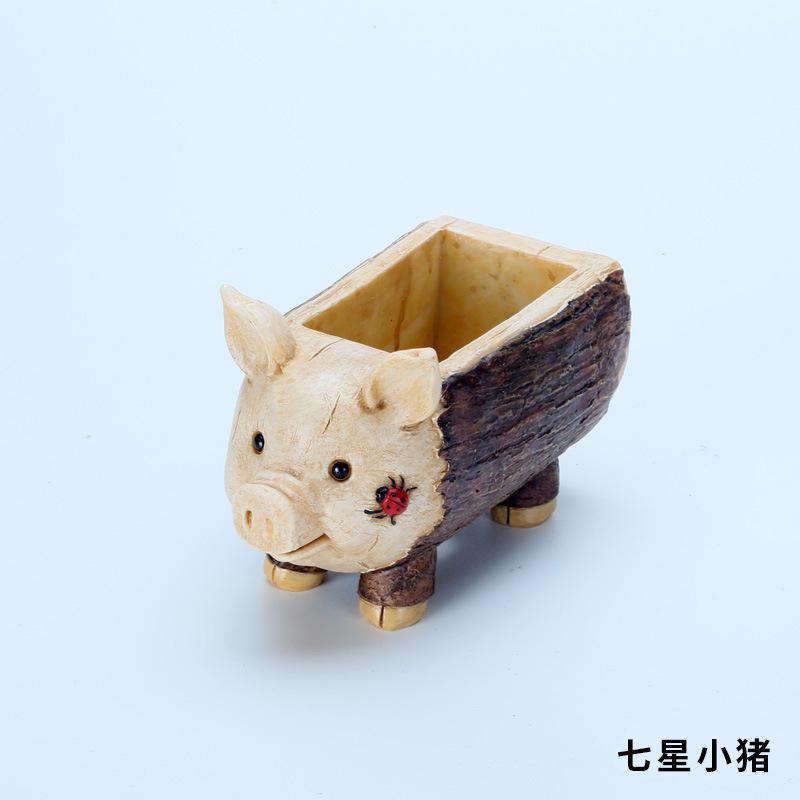 Chậu Cây Resin Chậu cây hình ô tô hoạt hình resin, chậu mọng nước mini, trang trí bàn và sân vườn (RG-163)