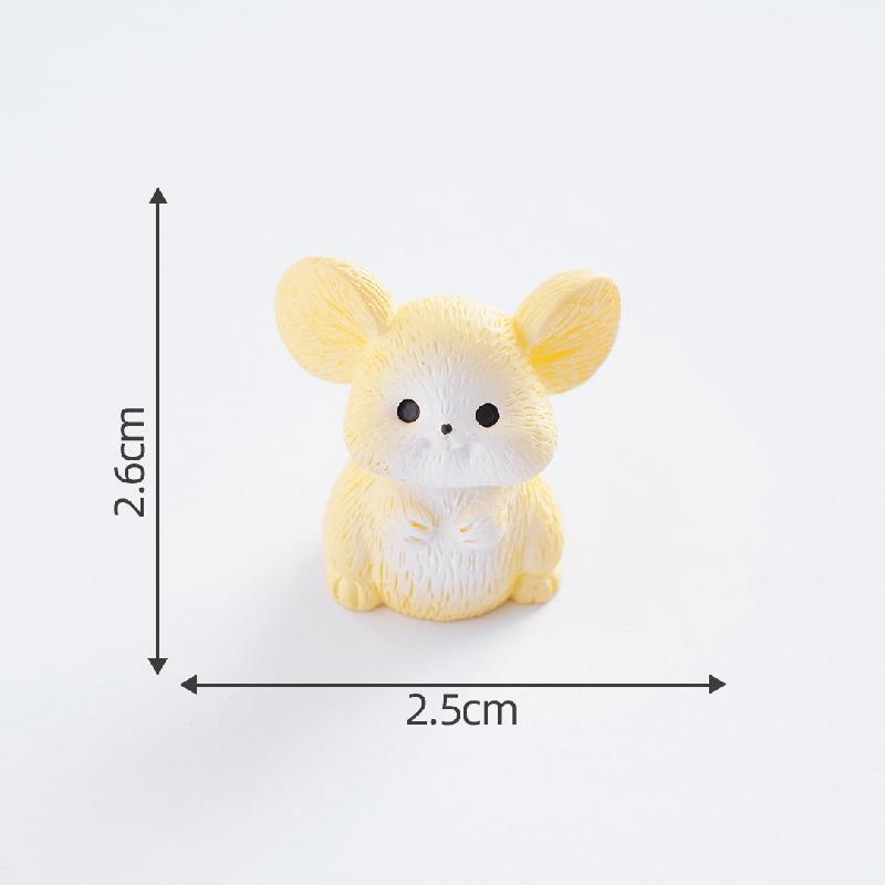 跨境外贸微景观创意田园小鼠园艺造景 DIY装饰配件迷你树脂小摆件