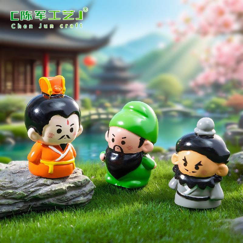 Bộ nhân vật Lưu Bị Quan Vũ Trương Phi mini (PK-750)