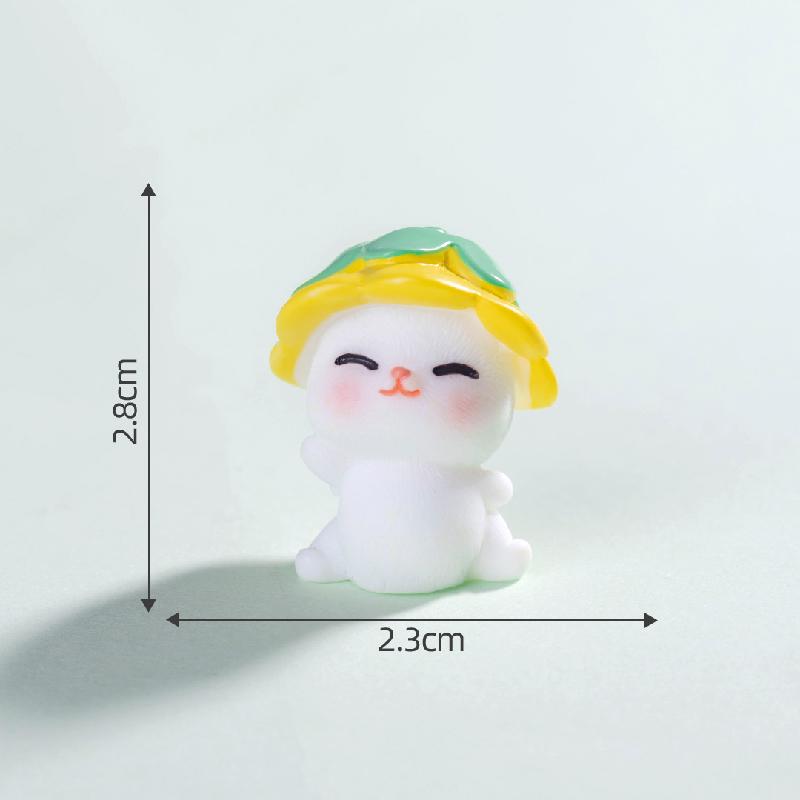 微景观创意可爱向日葵小猫园艺造景 DIY装饰品配件迷你桌面小摆件