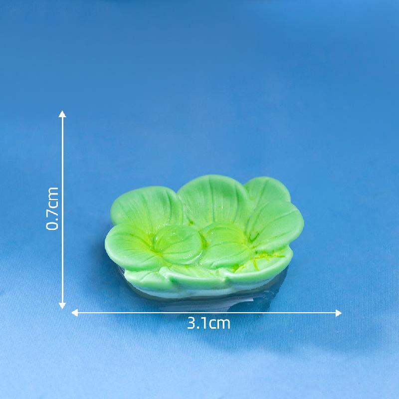 微景观创意漂浮四叶草银杏树叶水族造景 DIY装饰品配件迷你小摆件