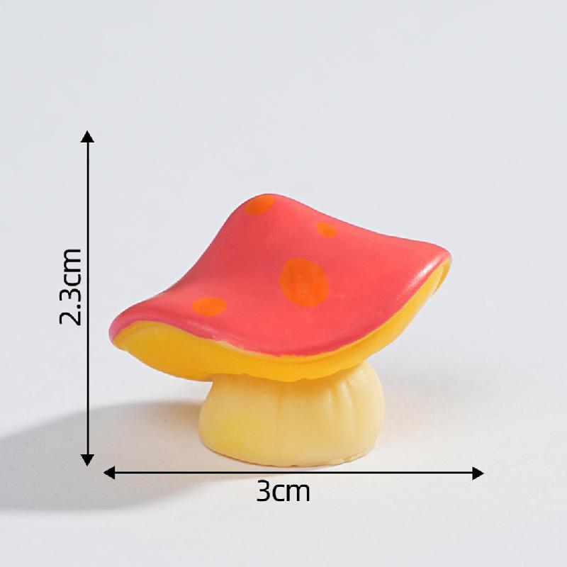 苔藓微景观创意仿真彩色大蘑菇园艺造景 DIY装饰品配件迷你小摆件