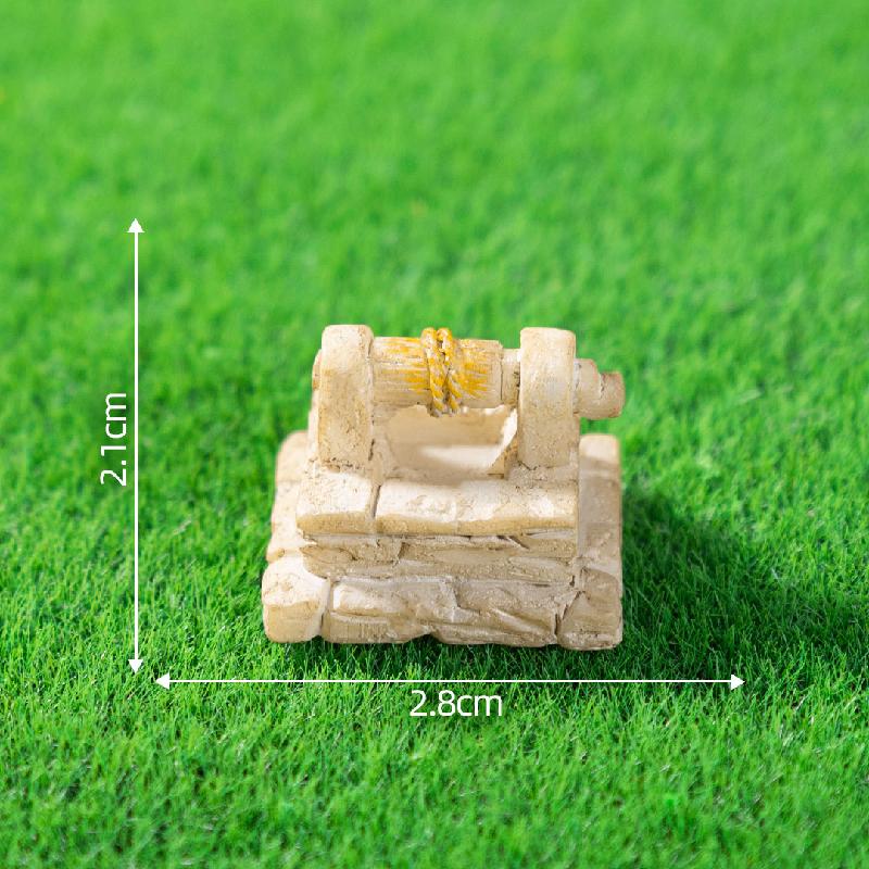 微景观创意古风竹椅推车小物件庭院造景 DIY装饰品配件迷你小摆件