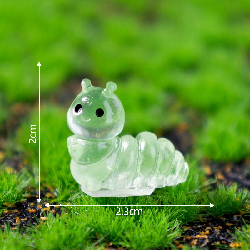 Tiểu cảnh côn trùng phát sáng: kiến, sâu, DIY, phụ kiện bàn tiểu cảnh mini (ZC-538)