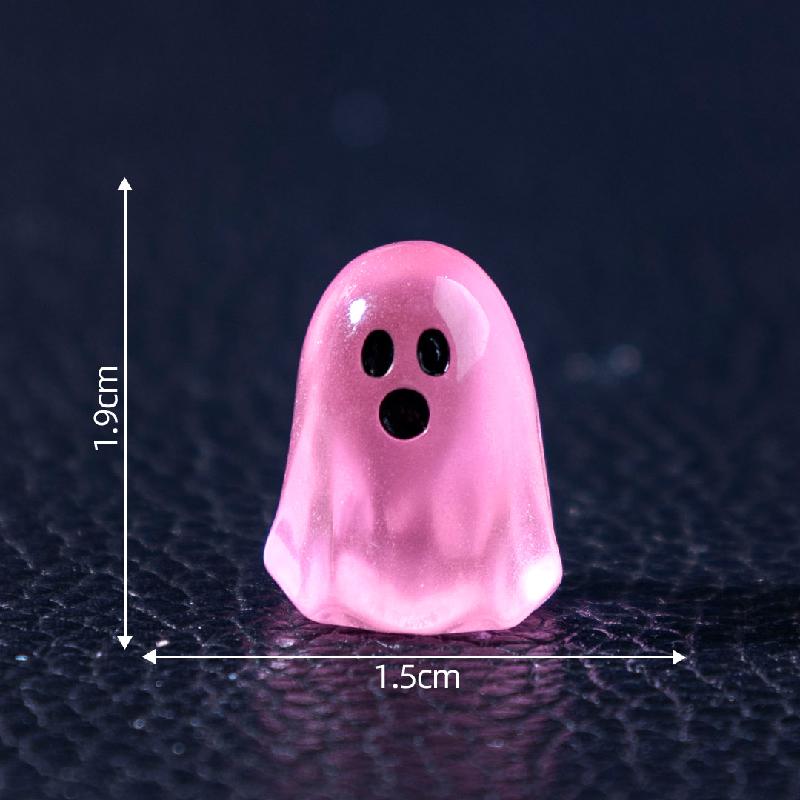 跨境外贸创意夜光小幽灵萌粒盲袋 DIY装饰品配件万圣节迷你小摆件