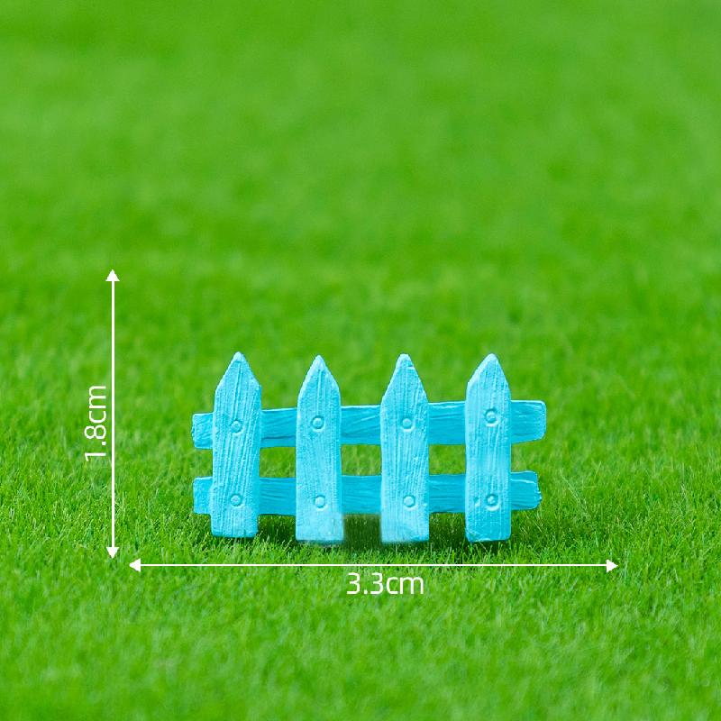 Tiểu cảnh hàng rào 4 màu, trang trí chậu cây mini DIY (ZC-455)
