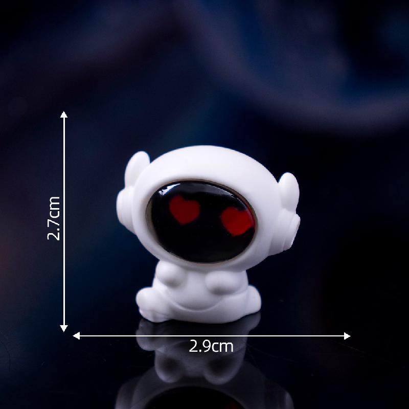 微景观创意表情太空宇航员机器人萌粒 DIY装饰品挂配件迷你小摆件