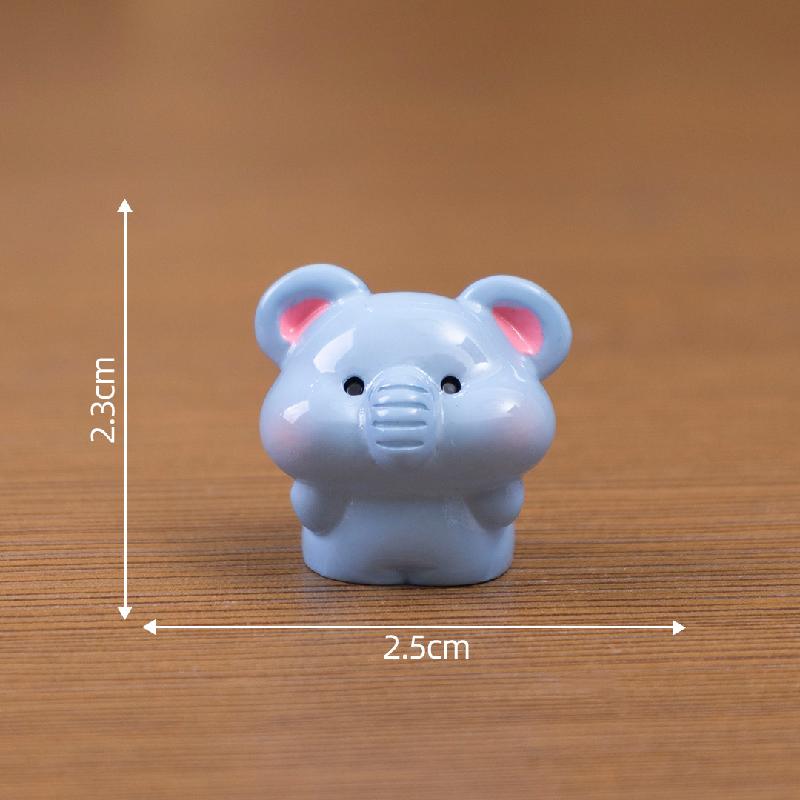 微景观创意豆丁小动物小猪猫咪萌粒公仔 DIY装饰品配件迷你小摆件
