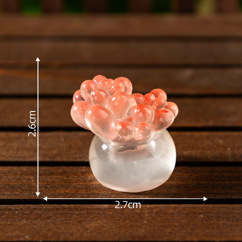 微景观夜光萌萌多肉仙人掌盆栽娃屋 DIY装饰品配件迷你桌面小摆件