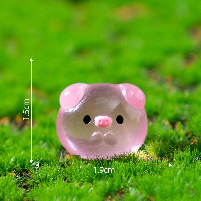 微景观创意夜光小动物团团萌粒园艺造景 DIY装饰品配件迷你小摆件