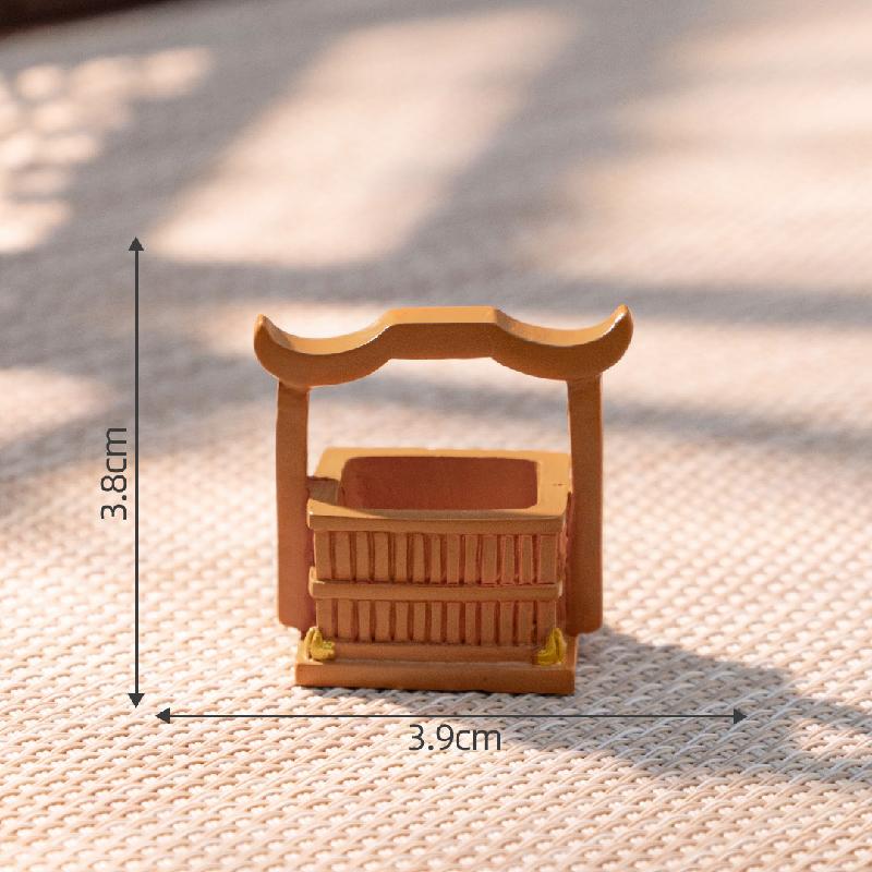 微景观创意古风食盒篮子模型 娃娃屋diy装饰品配件微缩迷你小摆件