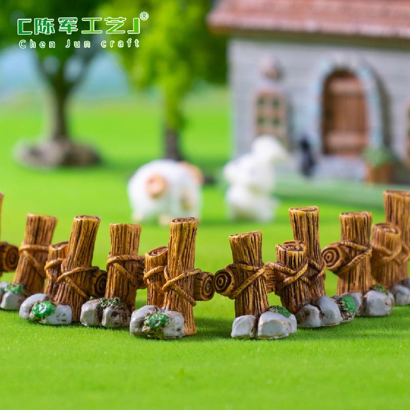 微景观创意木栅栏小桥园艺造景 DIY装饰品配件迷你微缩场景小摆件