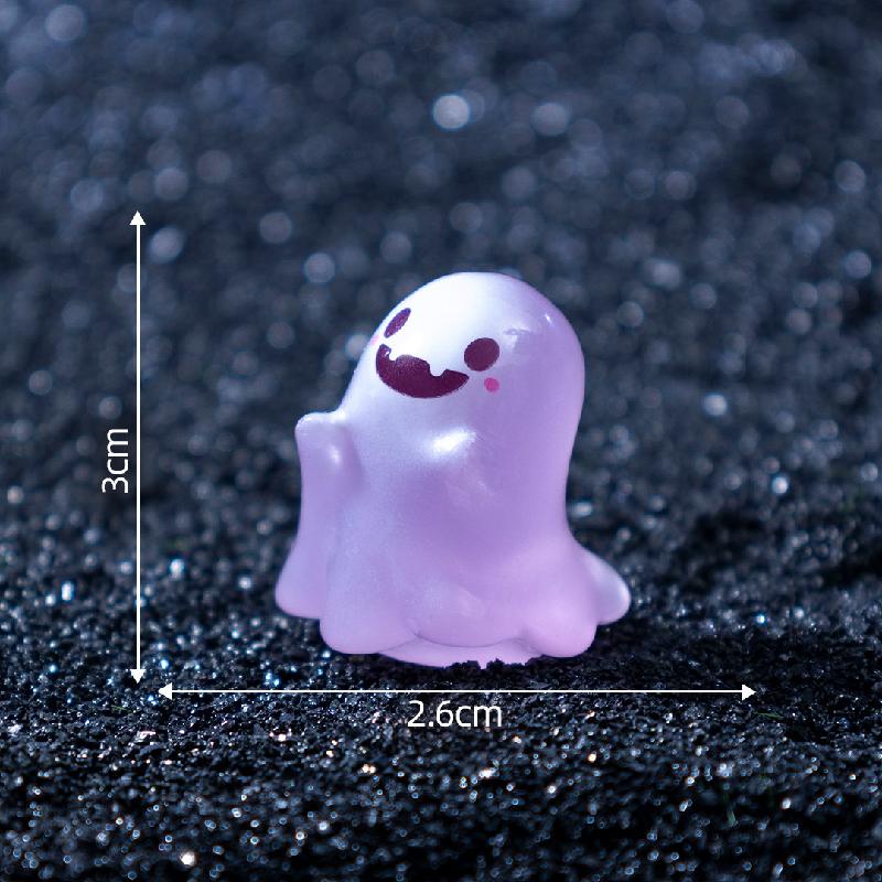 Tiểu cảnh ma nhỏ phát sáng, Halloween DIY, phụ kiện resin tiểu cảnh mini (ZC-568)