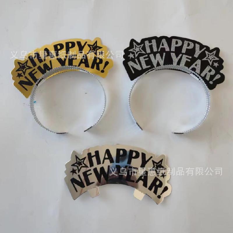 Đạo cụ tiệc Tết - mũ lễ hội, băng đô, kèn, và kim tuyến, lý tưởng cho trang trí không gian và tạo không khí vui vẻ cho các bữa tiệc.