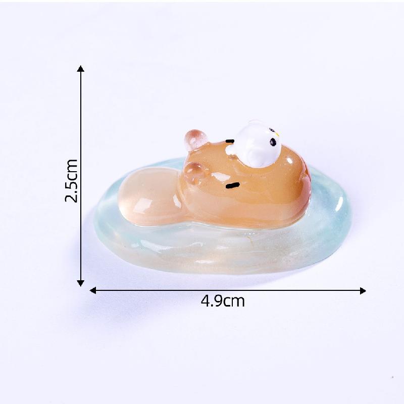 Tiểu cảnh hải ly phát sáng, phụ kiện trang trí cây cảnh mini (ZC-239)