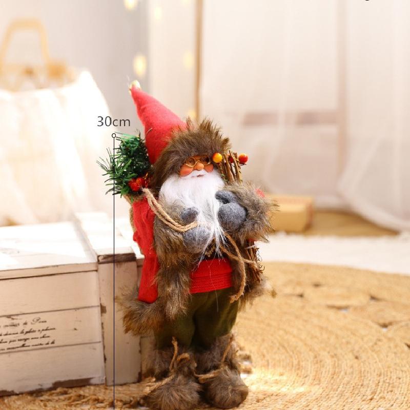 Trang trí Noel: Búp bê ông già Noel cho khách sạn, nhà hàng