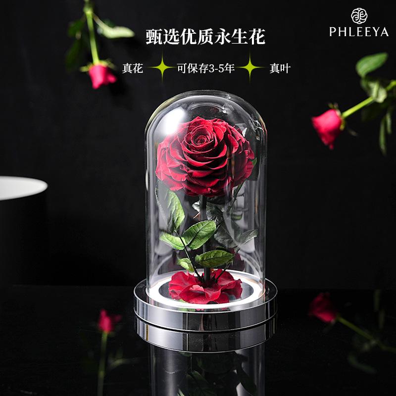 Hộp gương Hoàng tử bé hoa hồng vĩnh cửu quà Valentine (HK-83)