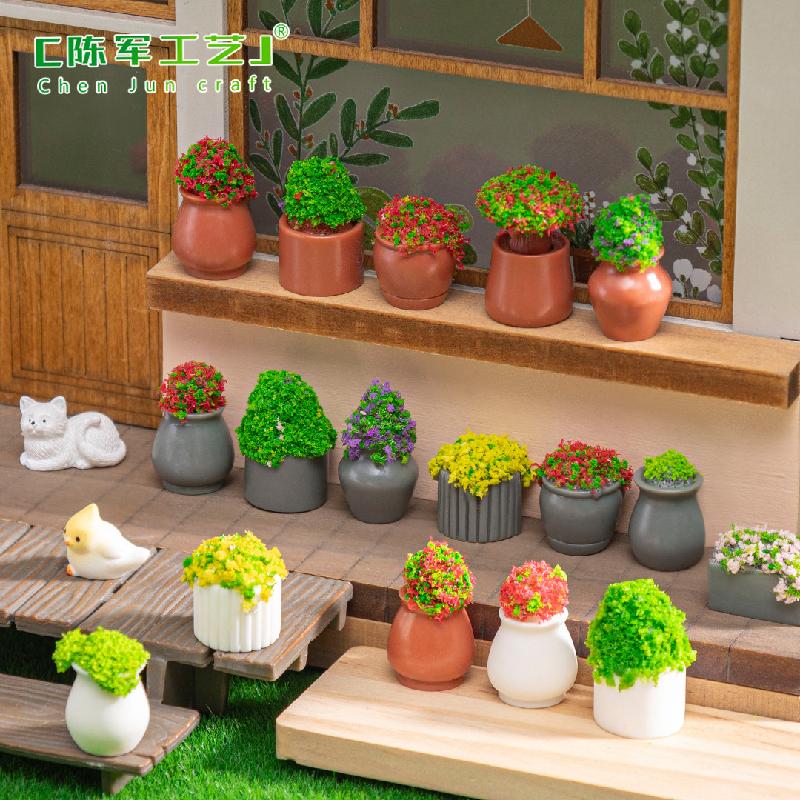 Tiểu cảnh cây cảnh mini giả, lọ sinh thái DIY, phụ kiện treo bàn tiểu cảnh mini (ZC-497)