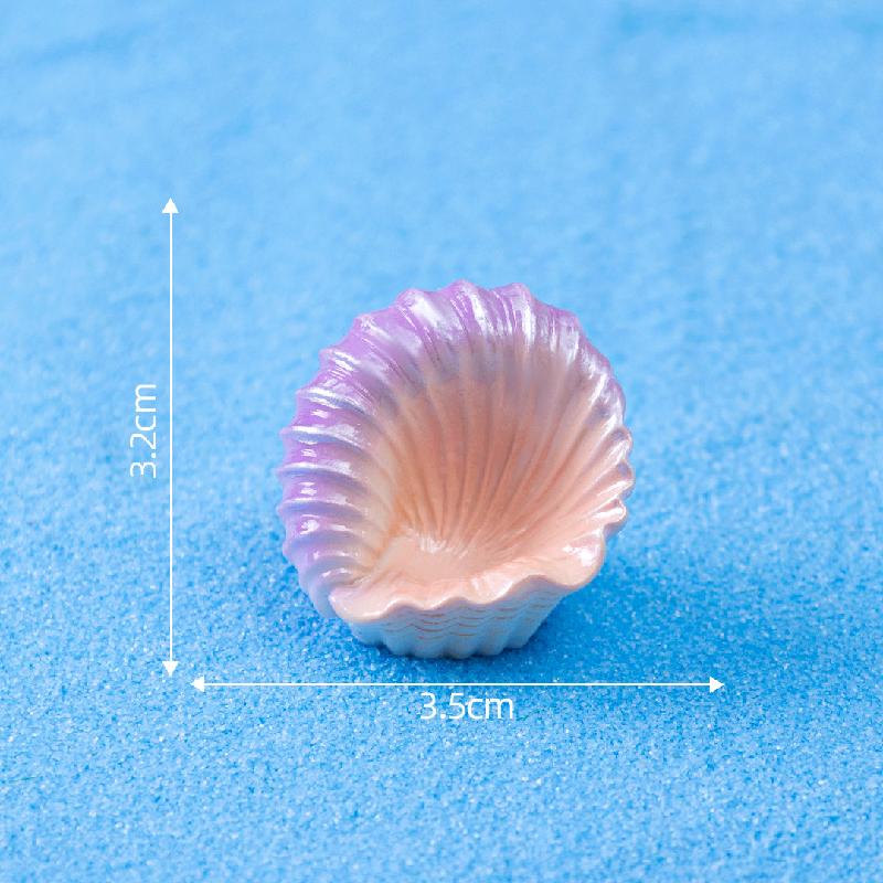 微景观创意海洋珍珠贝壳鱼缸水族造景 DIY装饰配件迷你树脂小摆件