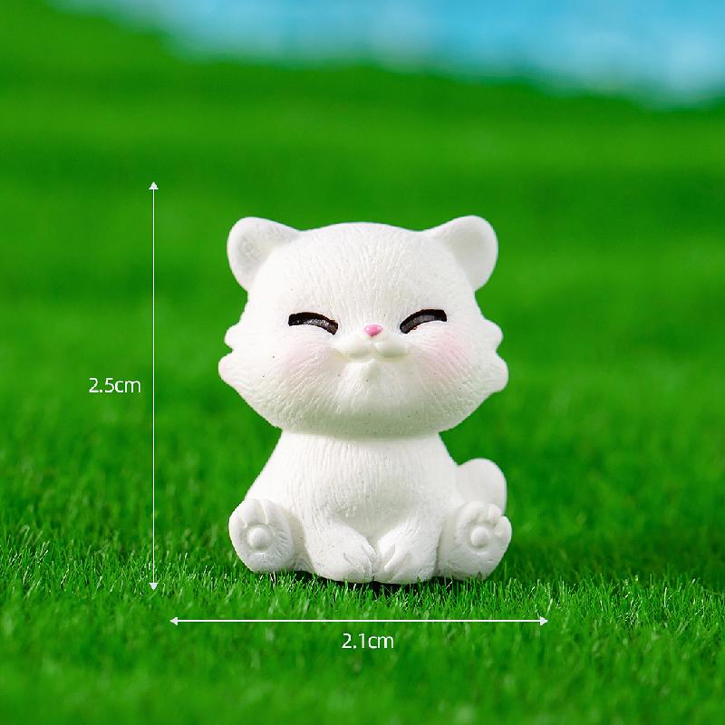 Tiểu cảnh mèo đáng yêu, phụ kiện trang trí xe hơi mini DIY (ZC-514)