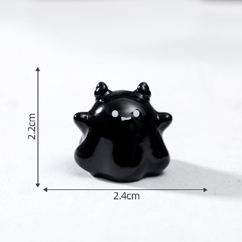 跨境微景观创意实色可爱鬼恶魔萌粒 DIY装饰配件迷你万圣节小摆件