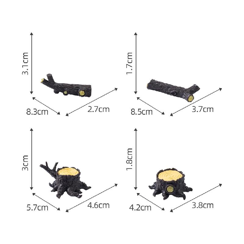 Gốc cây giả mini PVC trang trí sân vườn tiểu cảnh (PK-693)