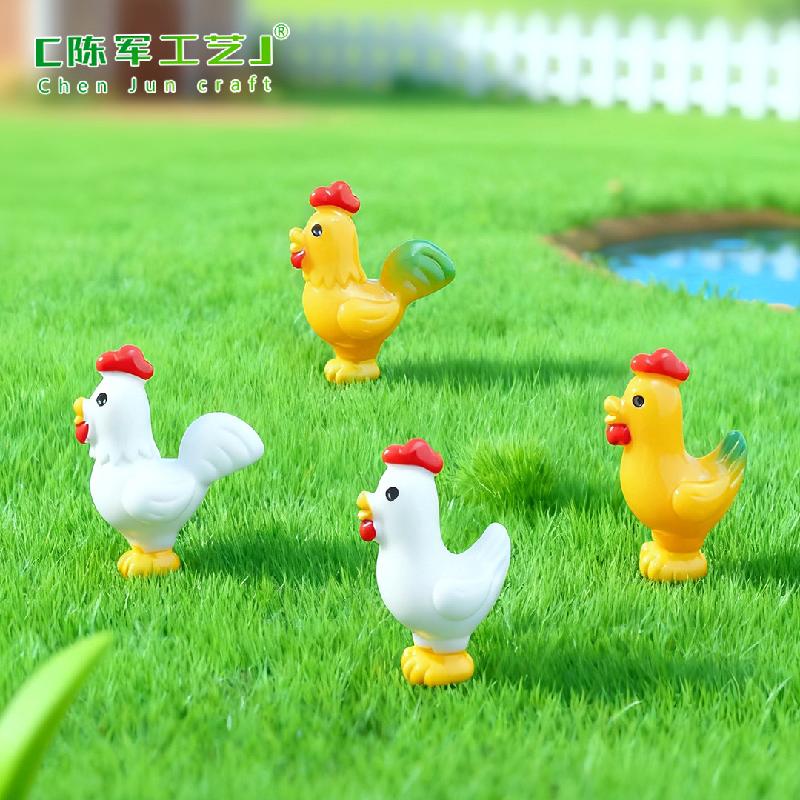 Gà con ngơ ngác mini trang trí sân vườn (PK-736)