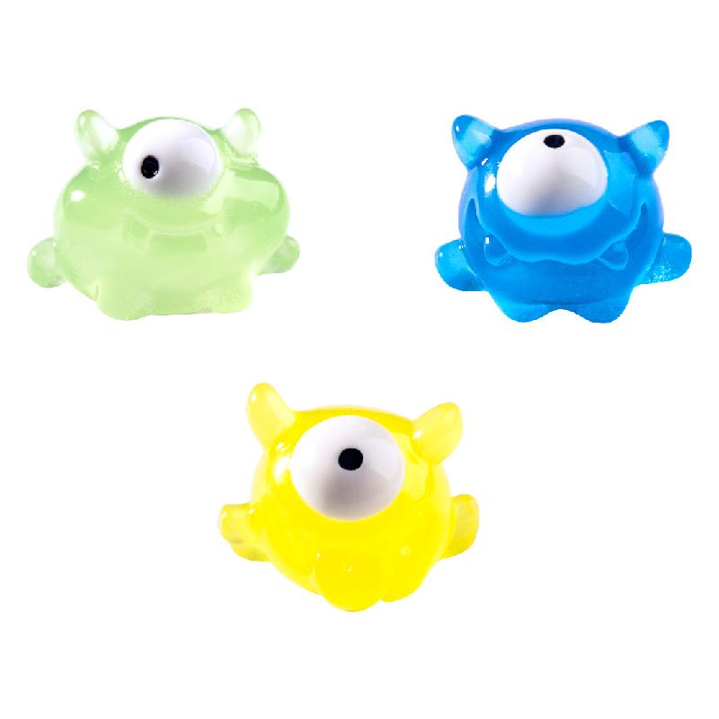 跨境外贸微景观创意荧夜光独眼小怪兽 DIY装饰品挂配件迷你小摆件