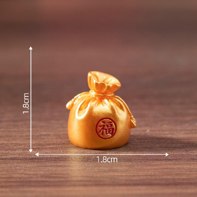 微景观马年新年吉祥福袋小马公仔 DIY装饰品挂配件迷你桌面小摆件