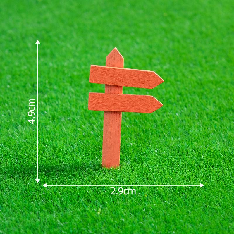 Tiểu cảnh bảng chỉ đường, hàng rào gỗ trang trí cây cảnh (ZC-182)