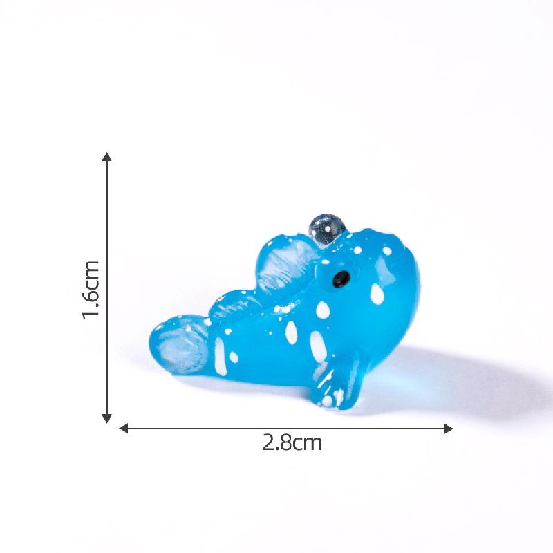 微景观创意夜光弹涂鱼公仔海洋沙滩造景 DIY装饰品配件迷你小摆件