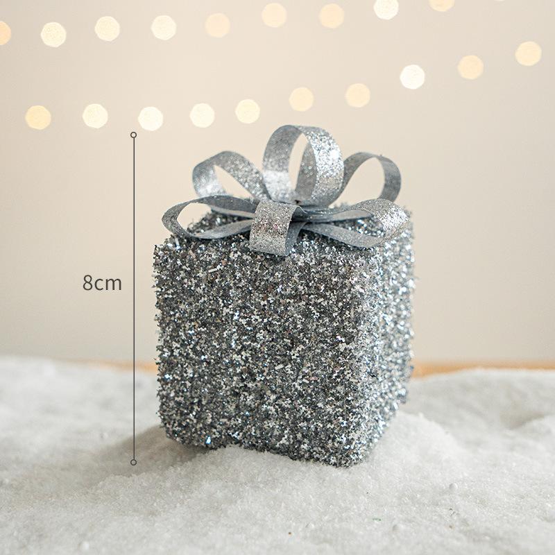 Trang trí Noel: Bóng vàng champagne, nơ trang trí đẹp