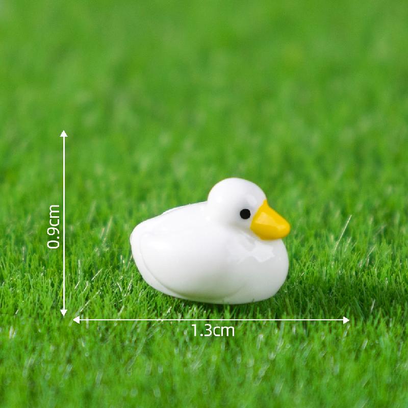 跨境新品微景观创意小鸭子公仔萌粒 DIY装饰品配件迷你树脂小摆件