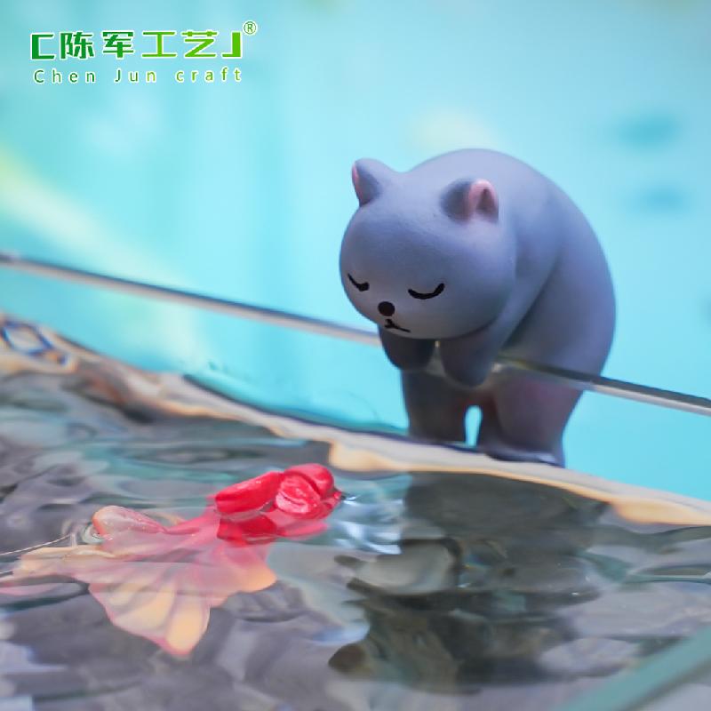 微景观创意荡绳卡皮巴拉水豚小动物公仔 DIY装饰品配件迷你小摆件