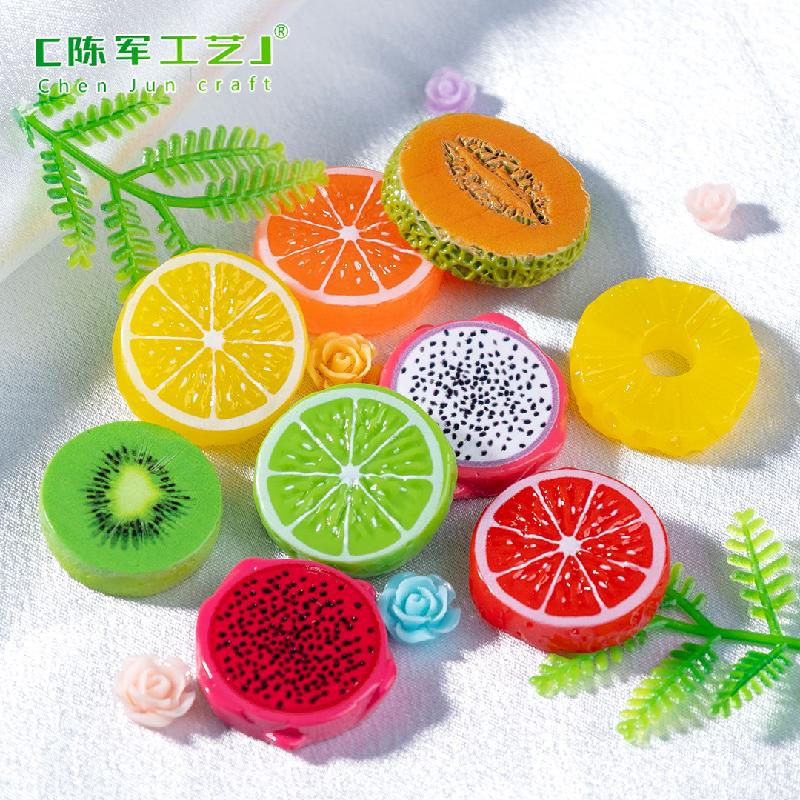 微景观创意切片水果橙子猕猴桃食玩 DIY装饰品盲袋配件迷你小摆件