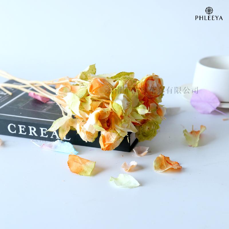 Hoa hồng chùm vĩnh cửu DIY hoa khô làm bó hoa cao cấp (HK-9)