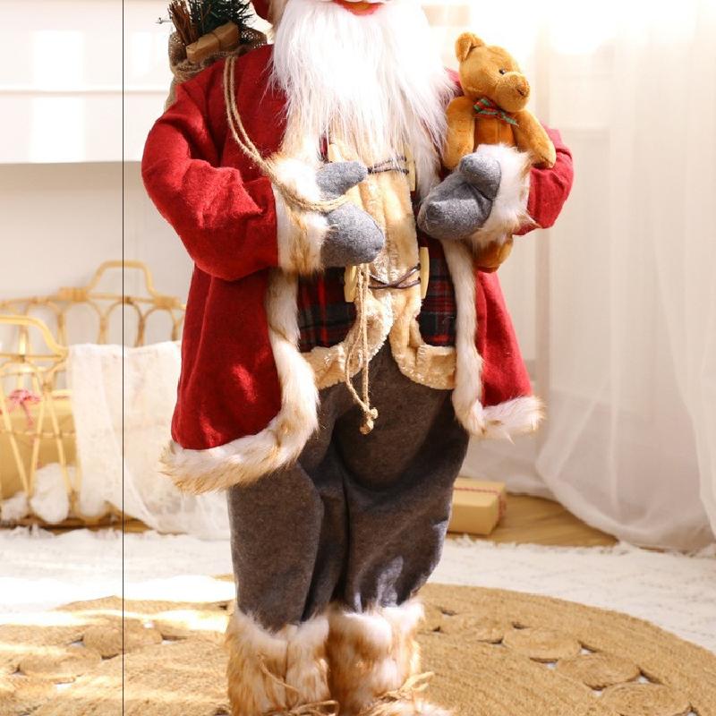 Trang trí Noel: Búp bê ông già Noel cho khách sạn, nhà hàng