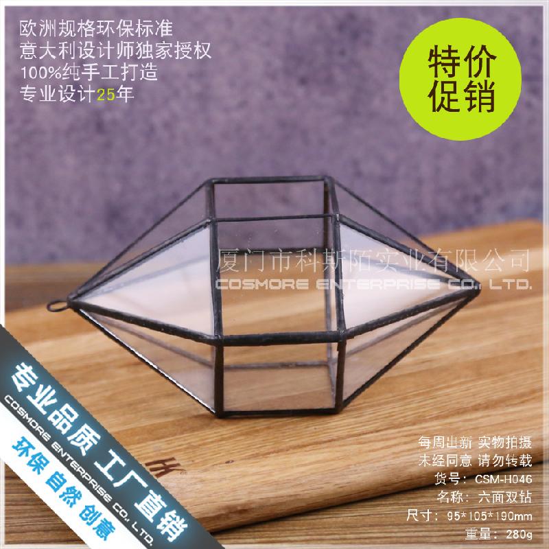 Nhà kính 6 mặt kép Terrarium rêu cảnh (DG-208)