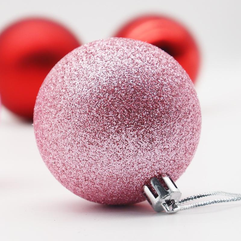Bộ bóng Noel điện phân 3/4/5/6/8cm trong hộp, bằng nhựa, lý tưởng cho trang trí cây thông Giáng Sinh và các dịp lễ hội.