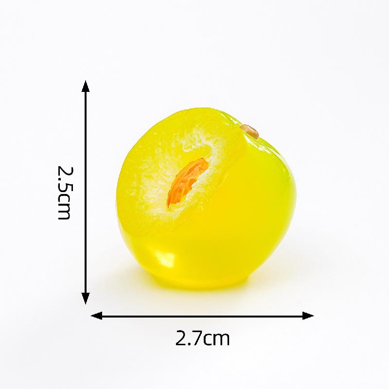 微景观创意夜光半切水果西瓜火龙果萌粒 DIY装饰品配件迷你小摆件
