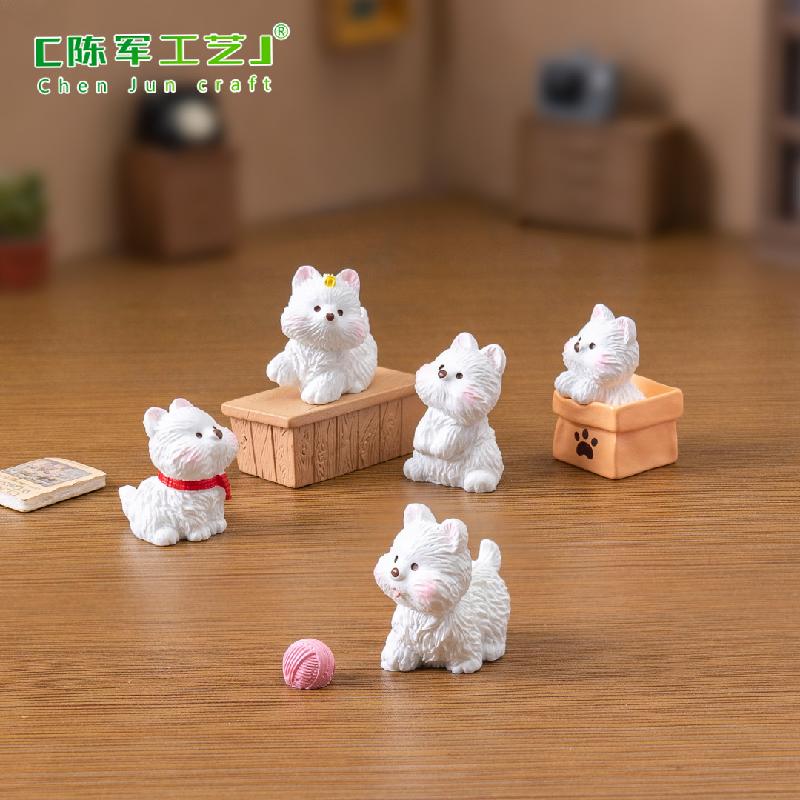 Chó Westie Chạy Bộ Mini Trang Trí (PK-162)