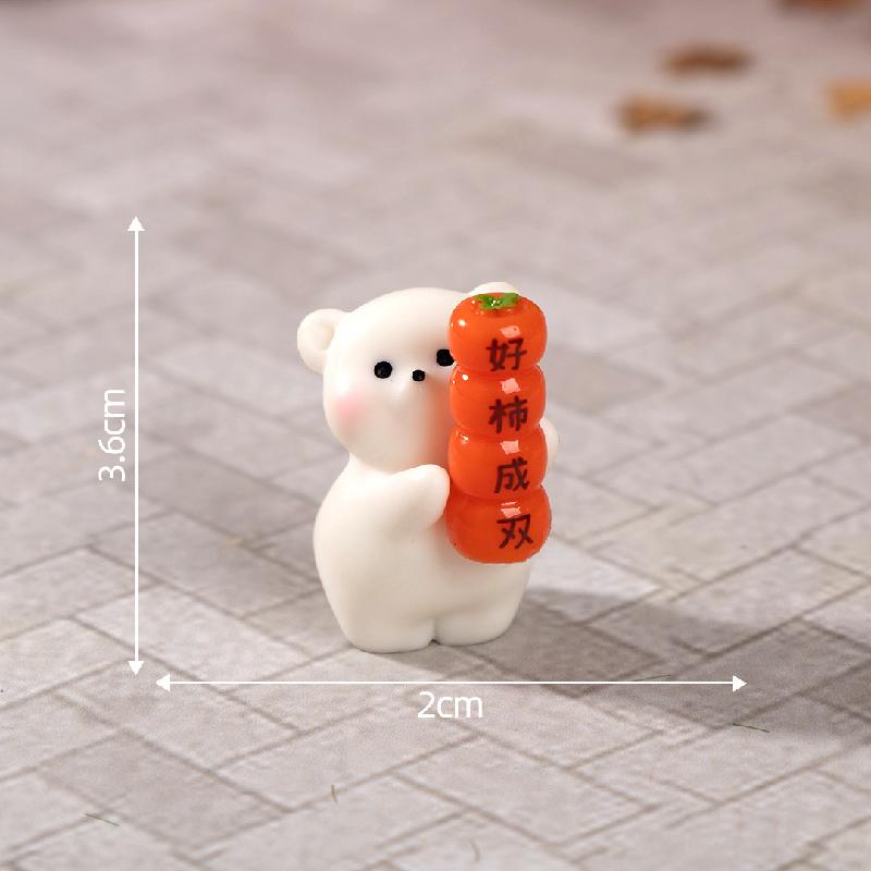 微景观创意好事成双小熊公仔 DIY装饰品挂配件迷你车载桌面小摆件