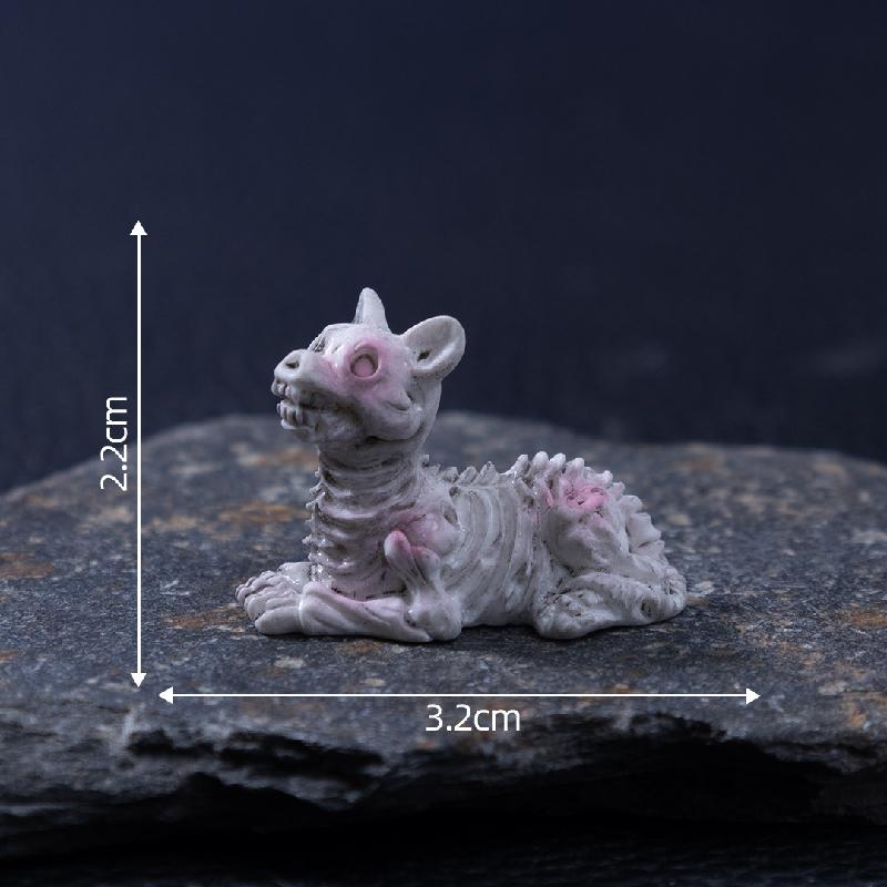 跨境新品微景观创意木乃伊骷髅萌粒万圣节 DIY装饰配件迷你小摆件