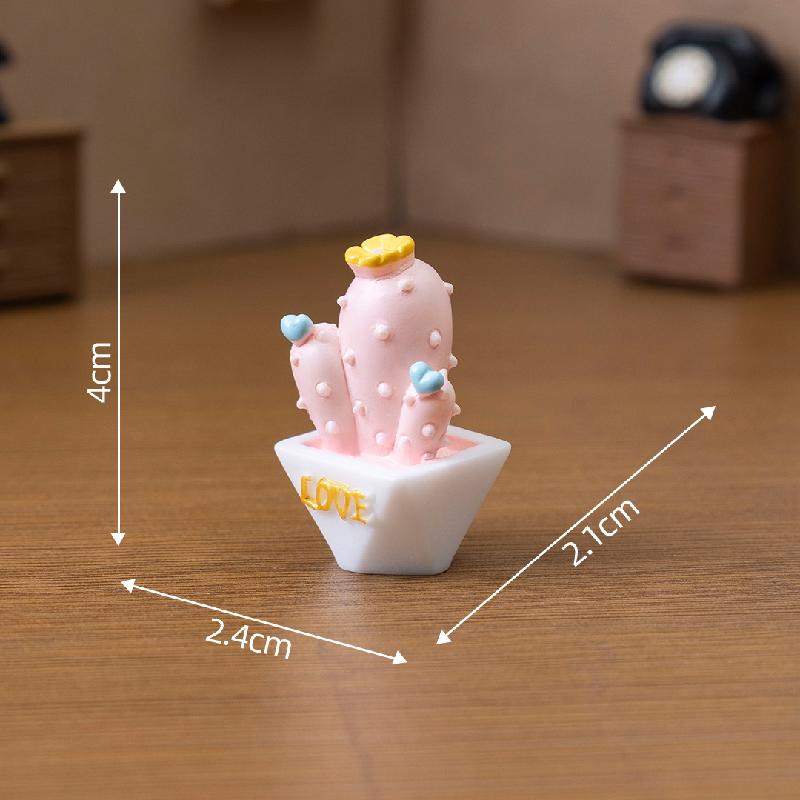 Tiểu cảnh xương rồng mini, quà tặng trang trí nữ tính (ZC-54)