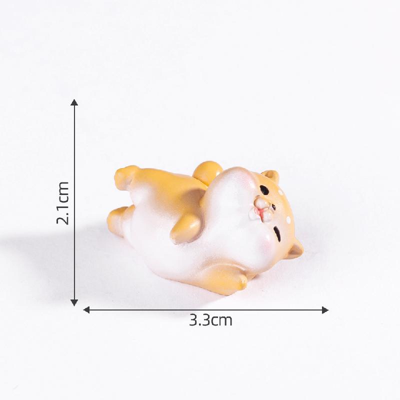 微景观创意可爱调皮小狗娃娃屋 DIY装饰品配件迷你车载桌面小摆件