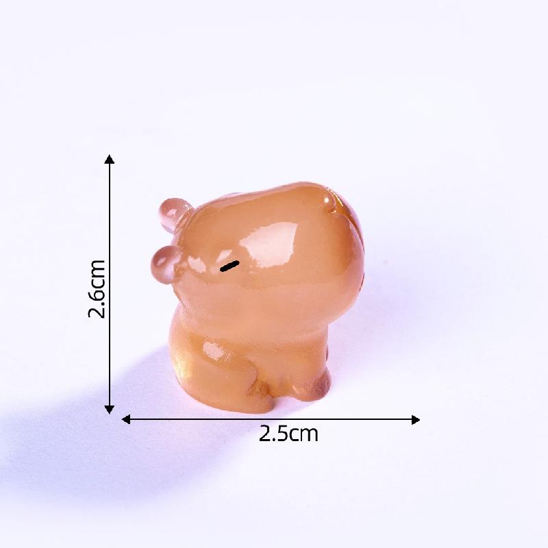 Tiểu cảnh hải ly phát sáng, phụ kiện trang trí cây cảnh mini (ZC-239)