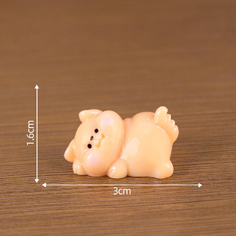 微景观创意十二生肖排排趴萌粒 DIY装饰品配件迷你车载桌面小摆件