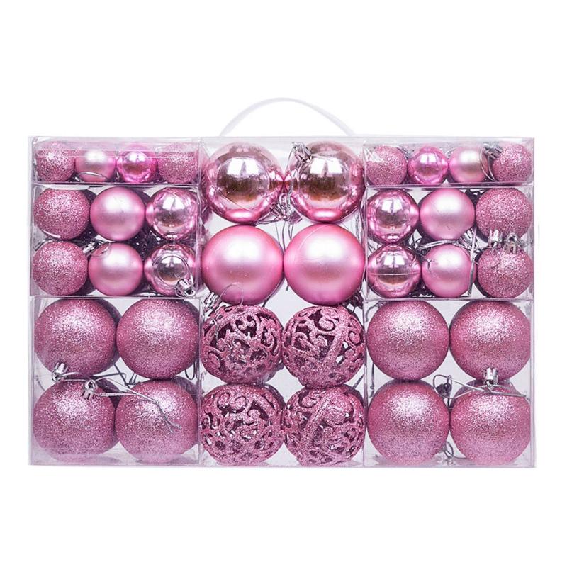 Bộ quà tặng trang trí cây thông Noel: 100 chiếc sao, bóng nhựa trang trí, hộp quà, mới.