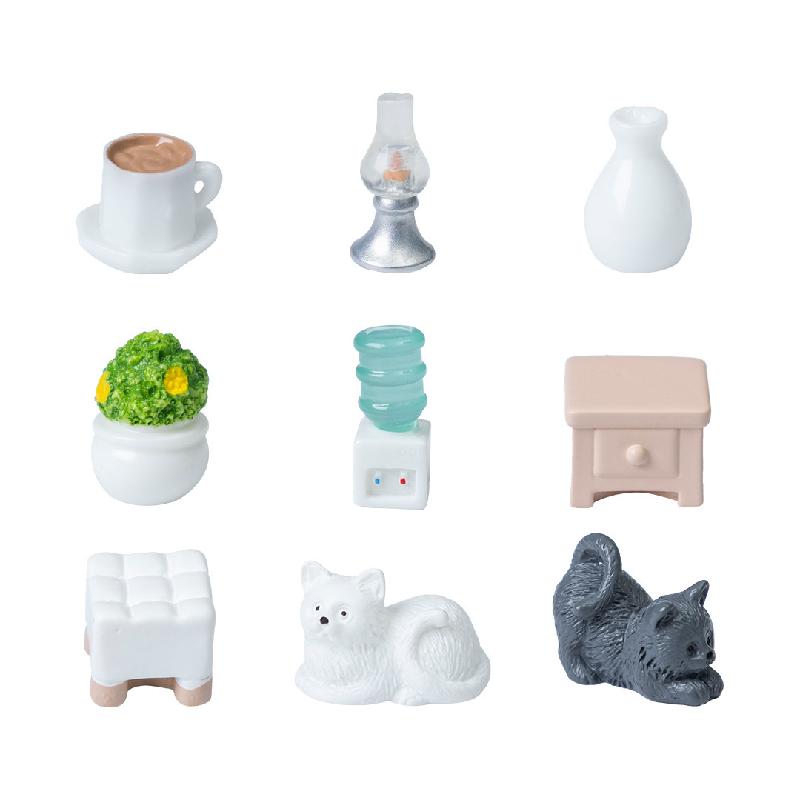 Bộ nội thất mini máy nước và chậu cây (PK-733)