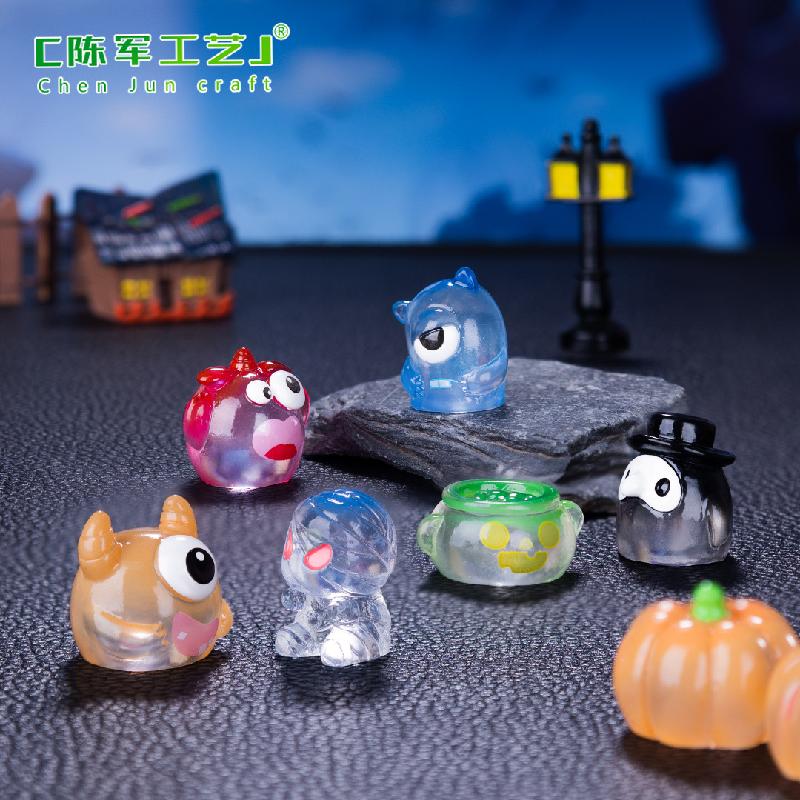 Quái vật Halloween và bí ngô mini - phụ kiện trang trí DIY cho nhà búp bê, mô hình nhỏ dễ thương xuất khẩu (ZC-1409)